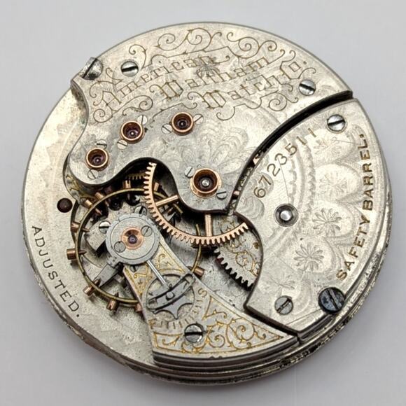 Antique 1899 American Waltham Pocket Watch Movement 6723511 Dial *Untested-AS IS - Picture 5 of 5